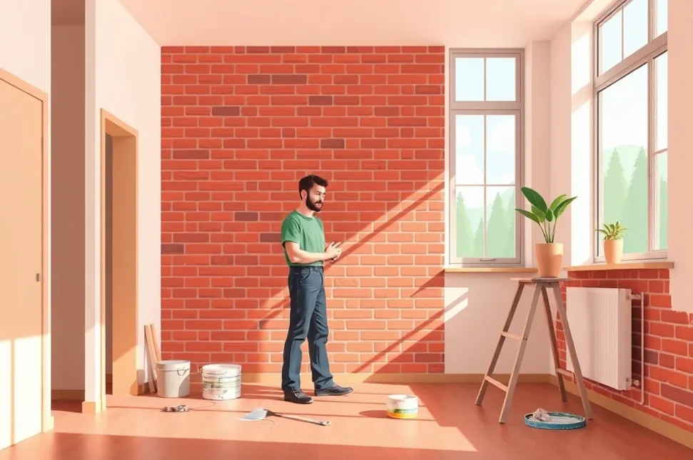 Intérieur rénové après travaux de peinture à Léguevin